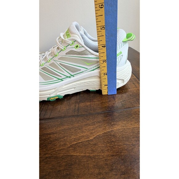Hoka One One Mafate Speed 2 White Green Trail  Shoes 1126851  Unisex Size W10 M9
